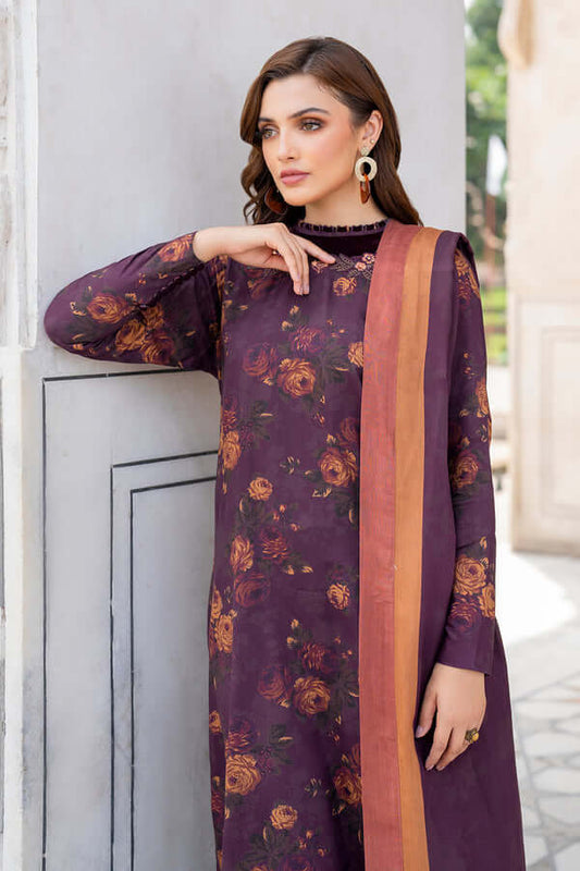 3 Piece Unstitched Digital Printed Khaddar Suit ( Printed Khaddar Dupatta )