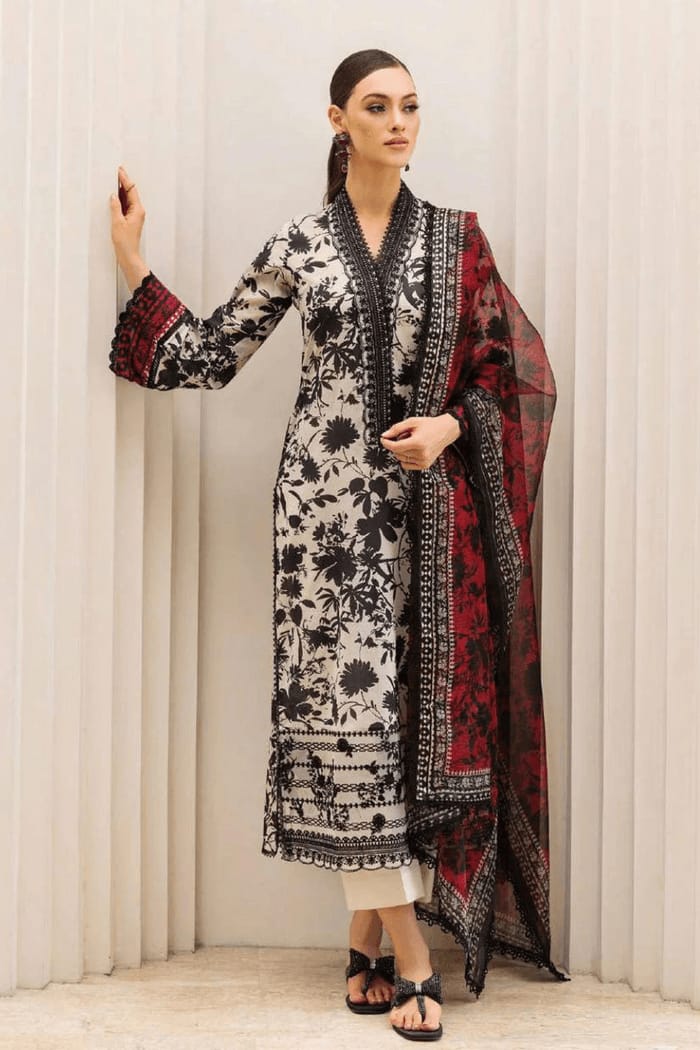 3 Piece Unstitched Digital Printed Khaddar Suit ( Printed Khaddar Dupatta )
