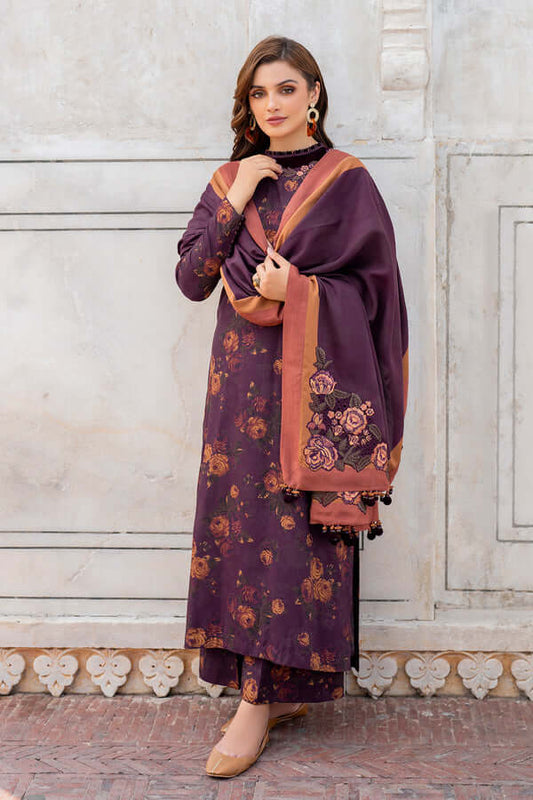 3 Piece Unstitched Digital Printed Khaddar Suit ( Printed Khaddar Dupatta )