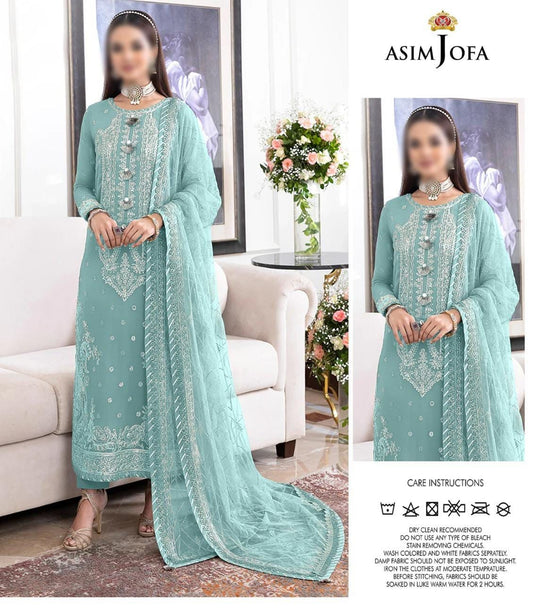 Presenting Asim jofa Embroidered Chiffon collection