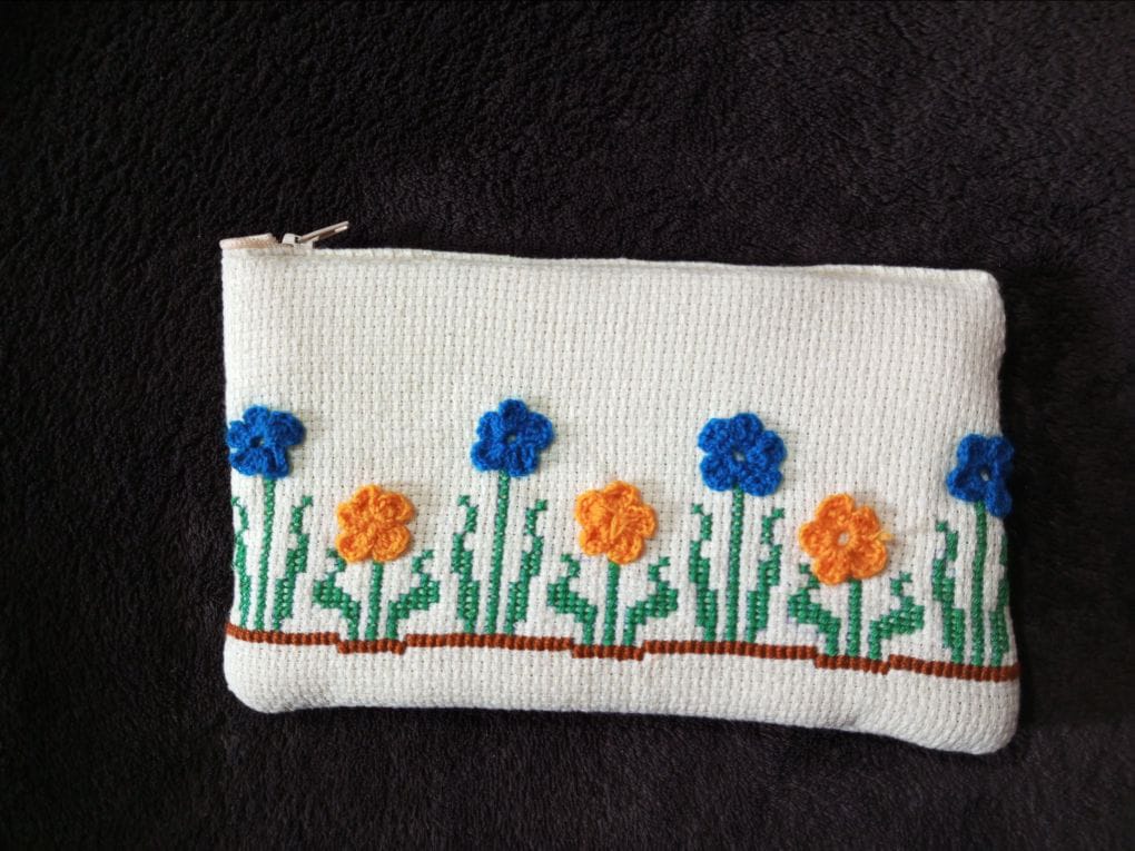 Cross stitch multi purpose pouches